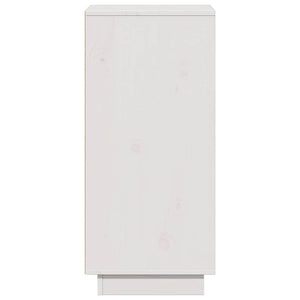 Weißes Kiefer Massivholz Sideboard 31,5x75 cm