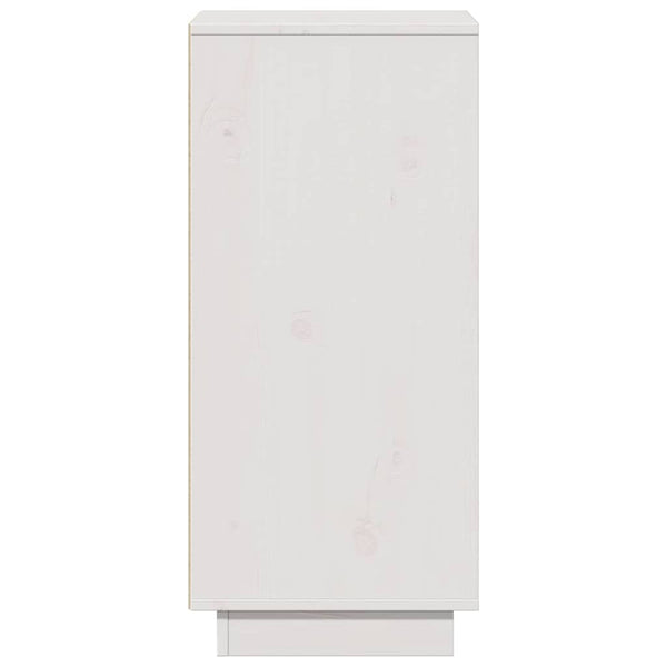 Weißes Kiefer Massivholz Sideboard 31,5x75 cm