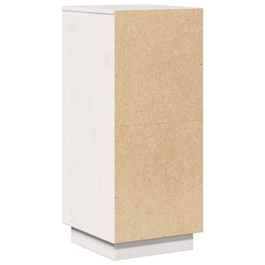 Weißes Kiefer Massivholz Sideboard 31,5x75 cm