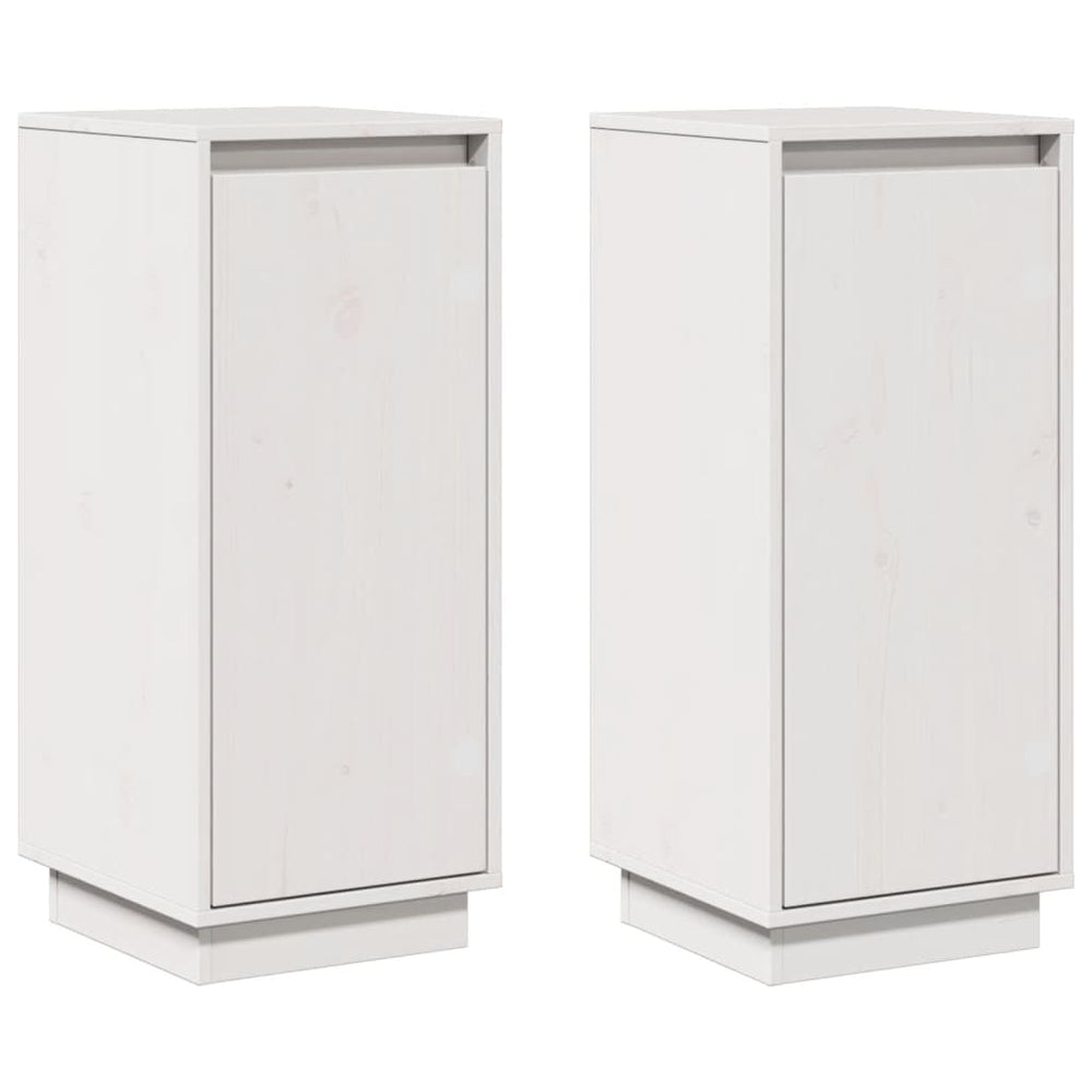 Weiße Kiefer Sideboards, 2er Set