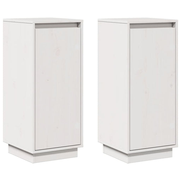 Weiße Kiefer Sideboards, 2er Set