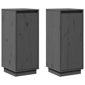 Graue Kiefer Sideboards, 2er-Set