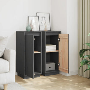 Graue Kiefer Sideboards, 2er-Set