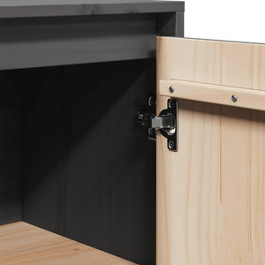 Graue Kiefer Sideboards, 2er-Set