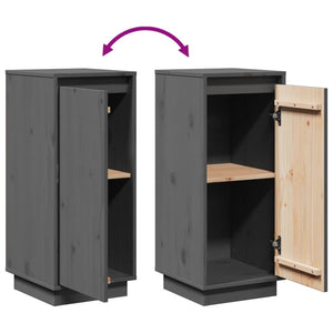 Graue Kiefer Sideboards, 2er-Set