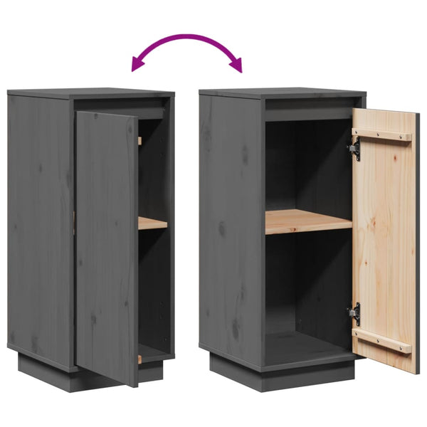 Graue Kiefer Sideboards, 2er-Set