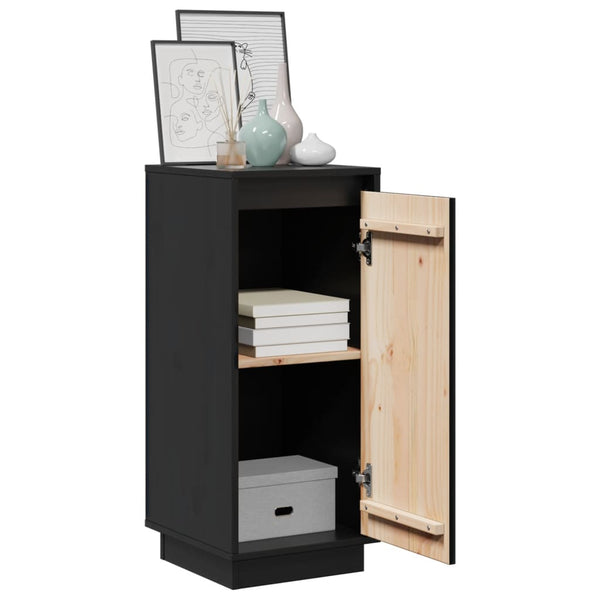 Schwarze Kiefer Sideboards, 2er-Set