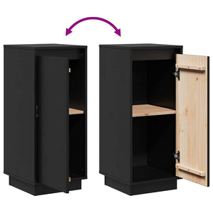 Schwarze Kiefer Sideboards, 2er-Set