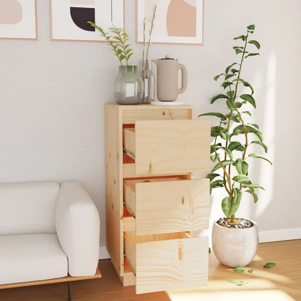 Massivholz Sideboard Kiefer, 32x34x75 cm