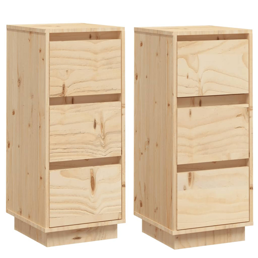 Massivholz Kiefer Sideboards 2er Set
