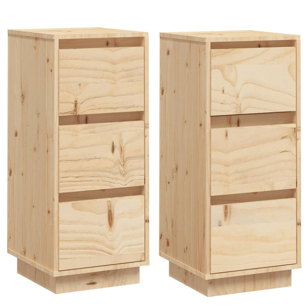 Massivholz Kiefer Sideboards 2er Set