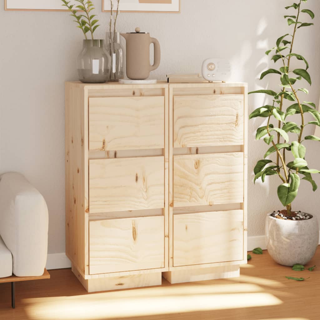Massivholz Kiefer Sideboards 2er Set