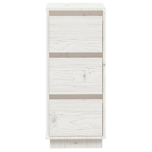 Weißes Kiefer Massivholz Sideboard 32x34x75 cm