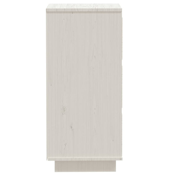 Weißes Kiefer Massivholz Sideboard 32x34x75 cm