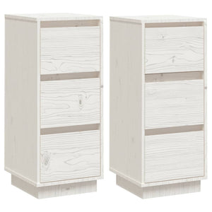 Weiße Kiefer Sideboards, 2er Set