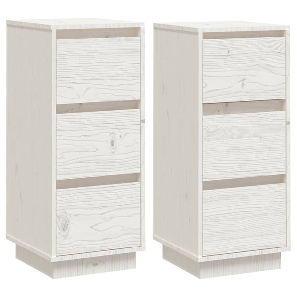 Weiße Kiefer Sideboards, 2er Set