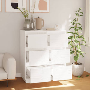 Weiße Kiefer Sideboards, 2er Set