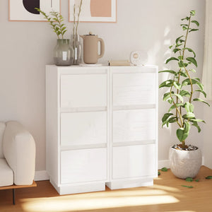 Weiße Kiefer Sideboards, 2er Set