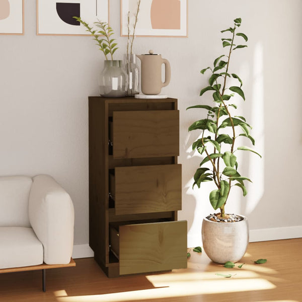 Honigbraunes Kiefer Sideboard 32x34x75cm