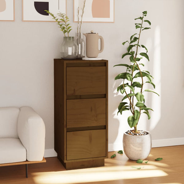 Honigbraunes Kiefer Sideboard 32x34x75cm