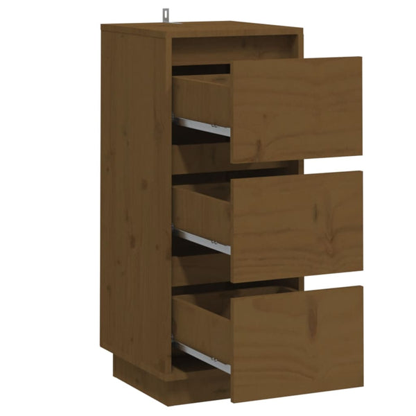 Honigbraune Kiefer Sideboards, 2er-Set
