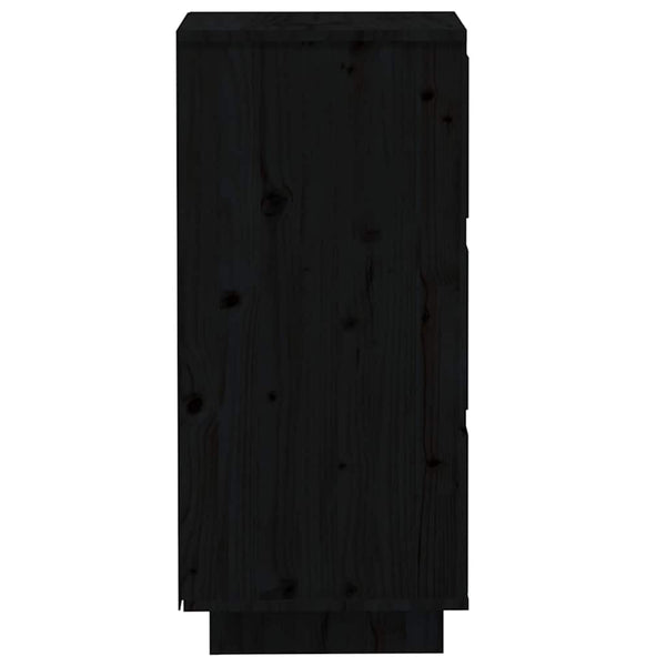 Schwarze Kiefer Sideboards, 2er-Set