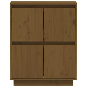 Honigbraunes Kiefer Massivholz Sideboard 60cm