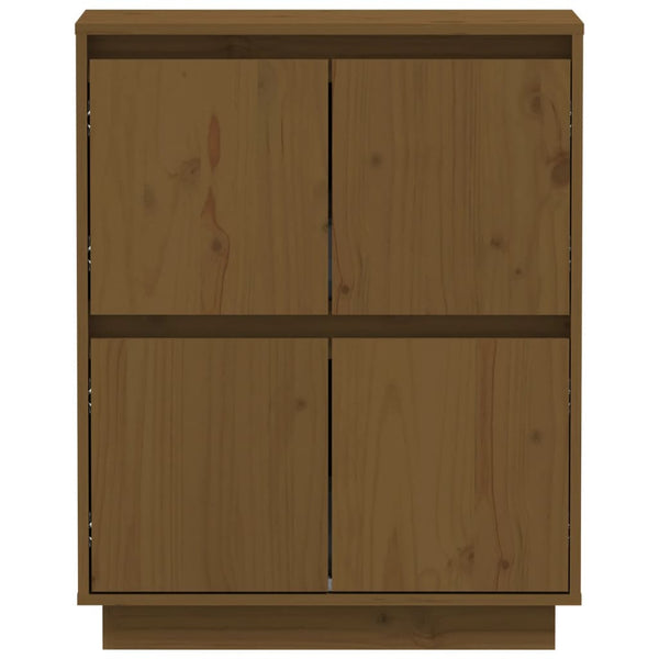 Honigbraunes Kiefer Massivholz Sideboard 60cm