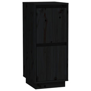 Schwarzes Sideboard Kiefer Massivholz 75cm