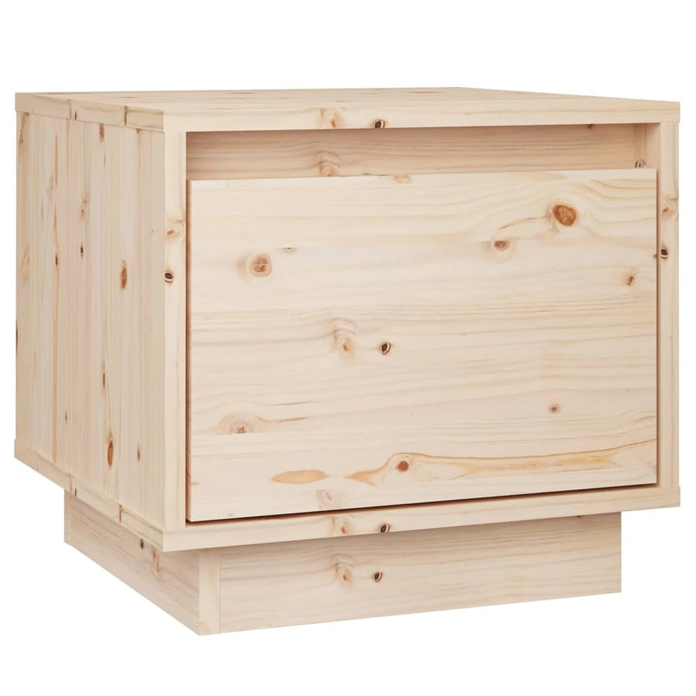 vidaXL Bedside Cabinet 35x34x32 cm Solid Pine Wood