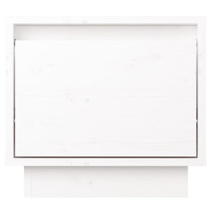 vidaXL Tables de chevet 2 pcs Blanc 35x34x32 cm Bois de pin massif