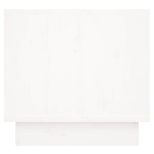 vidaXL Tables de chevet 2 pcs Blanc 35x34x32 cm Bois de pin massif