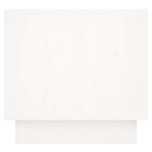 vidaXL Tables de chevet 2 pcs Blanc 35x34x32 cm Bois de pin massif