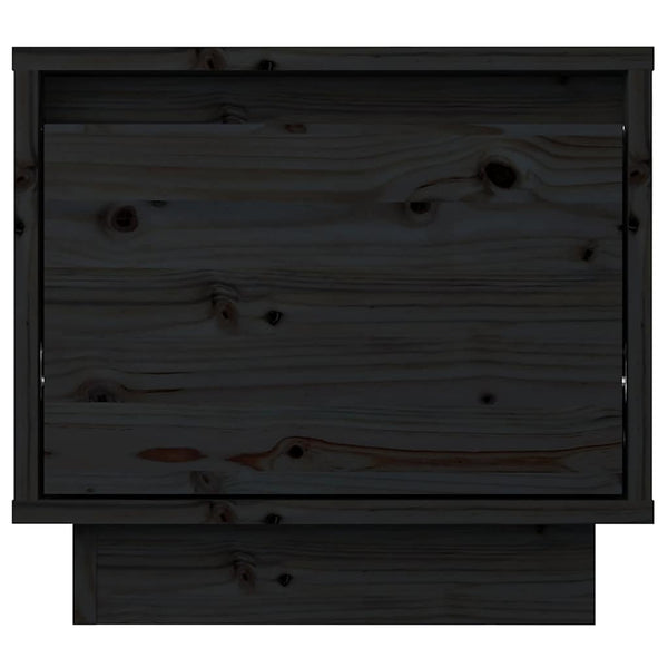 Nachttische 2er Set Kiefer Schwarz 35x34x32cm