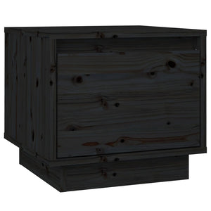 Nachttische 2er Set Kiefer Schwarz 35x34x32cm