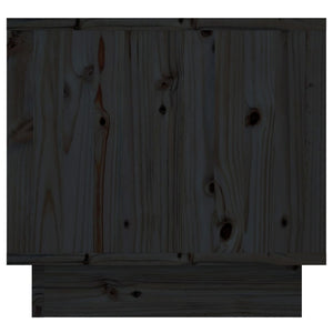 Nachttische 2er Set Kiefer Schwarz 35x34x32cm