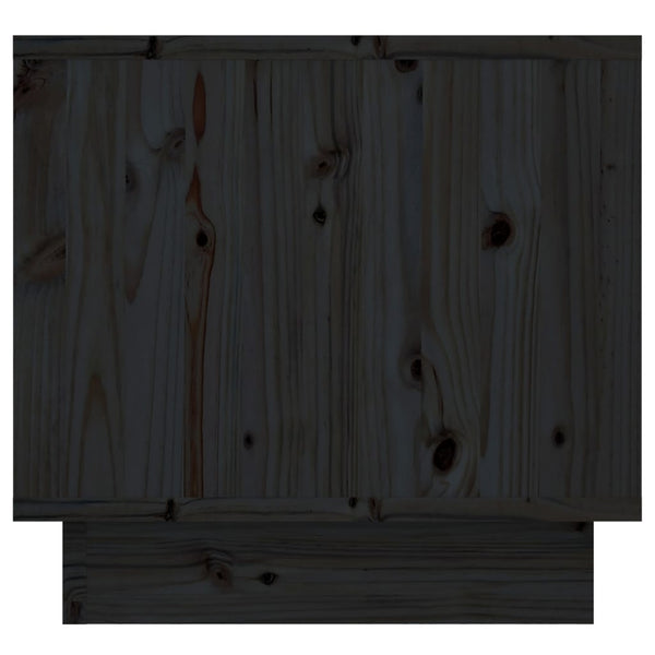 Nachttische 2er Set Kiefer Schwarz 35x34x32cm