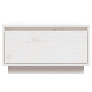 Weißer Couchtisch Kiefer Massivholz 55x56 cm