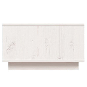 Weißer Couchtisch Kiefer Massivholz 55x56 cm