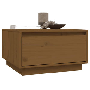 Couchtisch Honigbraun Kiefer Massivholz 55x56 cm