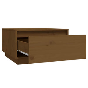 Couchtisch Honigbraun Kiefer Massivholz 55x56 cm