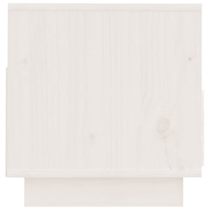 vidaXL Meuble TV blanc 60x35x37 cm Bois de pin massif