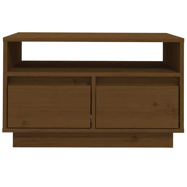 TV-Schrank Honigbraun Kiefer Massivholz 60cm