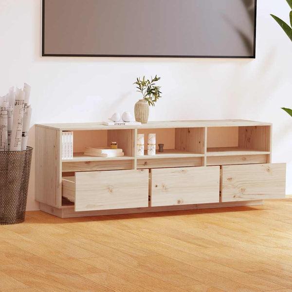TV-Schrank Kiefer Massivholz 140 cm