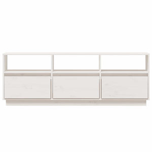 Weißer TV-Schrank 140 cm Kiefer Massivholz