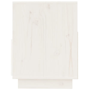 Weißer TV-Schrank 140 cm Kiefer Massivholz