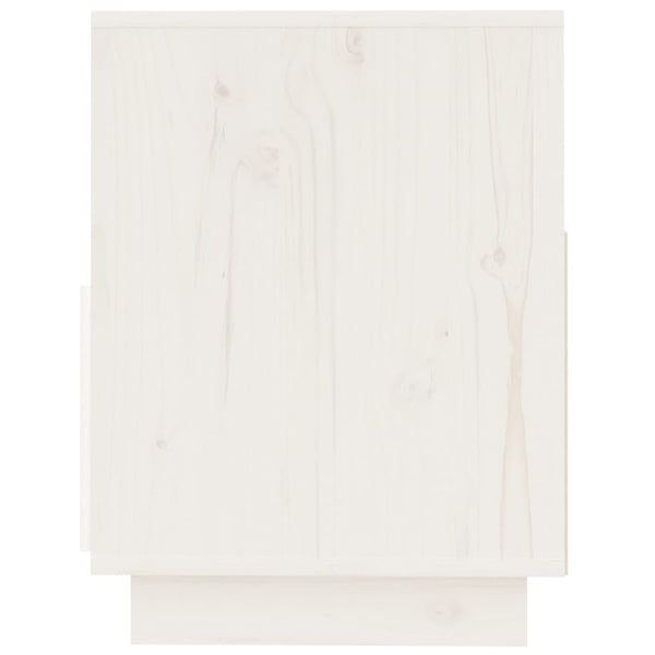 Weißer TV-Schrank 140 cm Kiefer Massivholz