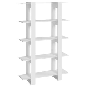 Weißes Bücherregal Raumteiler 100x30x160 cm