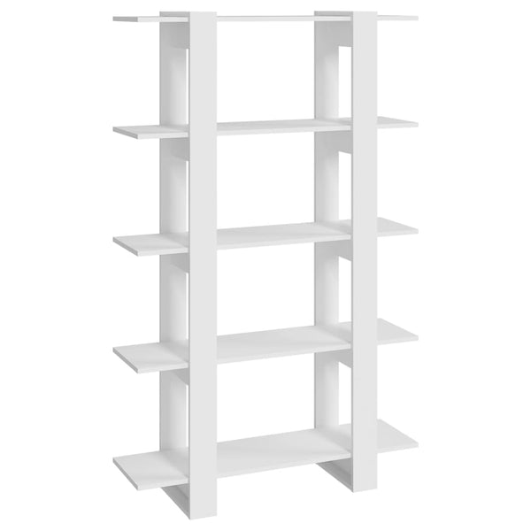 Weißes Bücherregal Raumteiler 100x30x160 cm