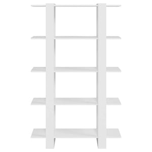 Weißes Bücherregal Raumteiler 100x30x160 cm